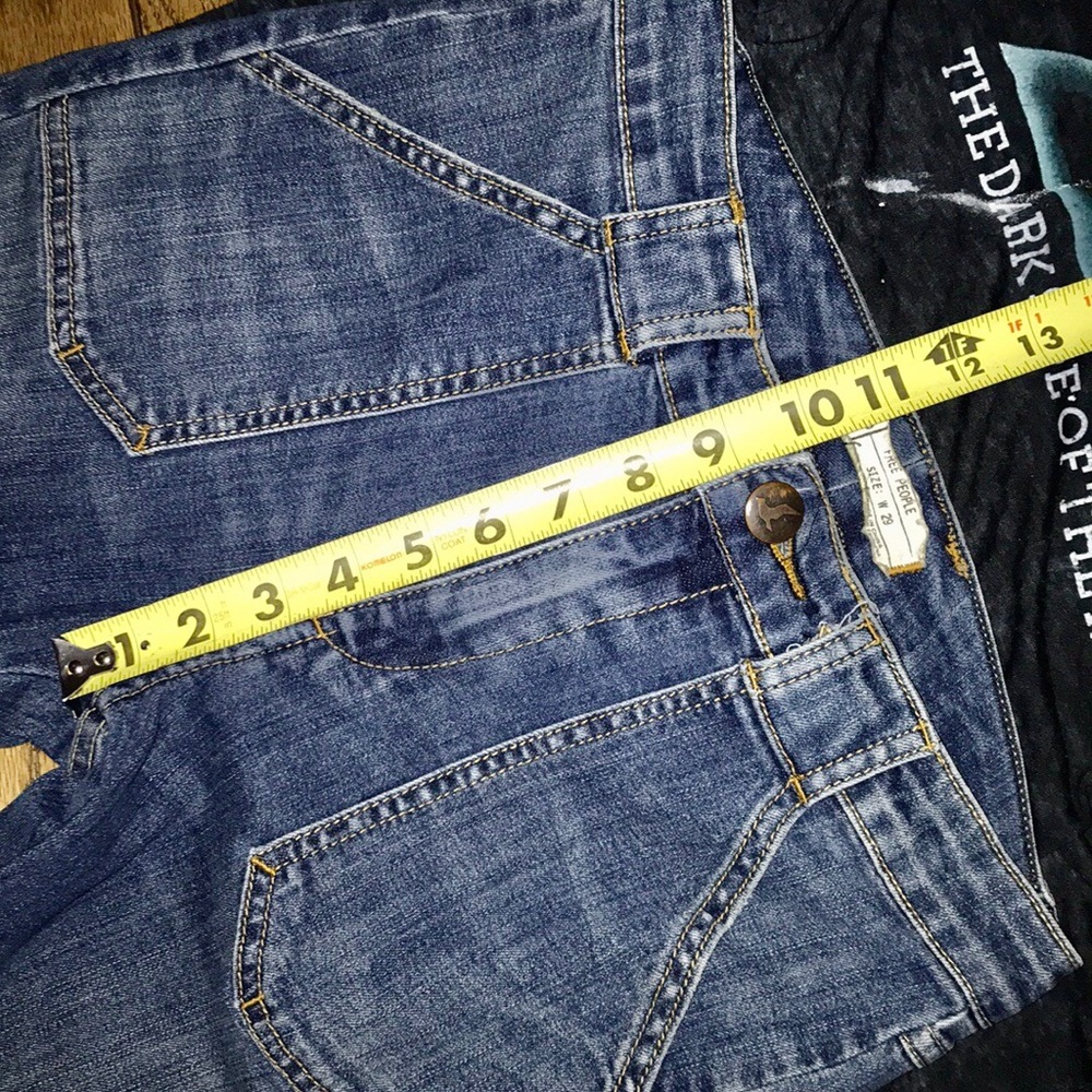 SOLD! Free People Petite High Rise Flare Jeans - Picture 5 of 8